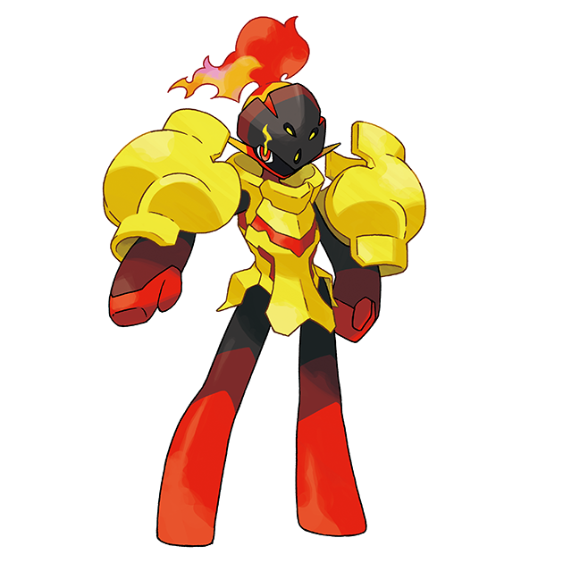 #0936 红莲铠骑 - 火、超能力属性宝可梦