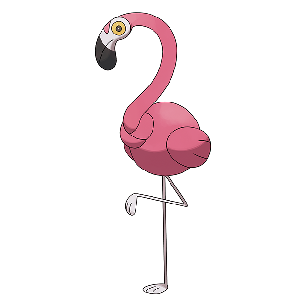 #0973 缠红鹤 - 飞行、格斗属性宝可梦