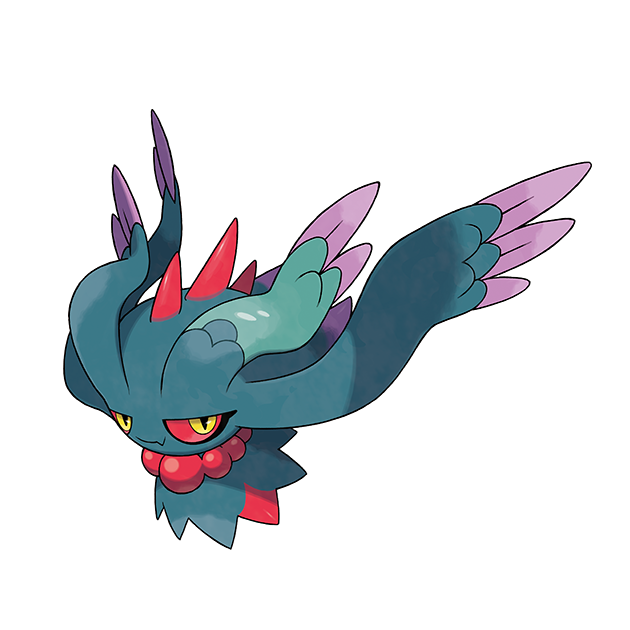 #0987 振翼发 - 幽灵、妖精属性宝可梦