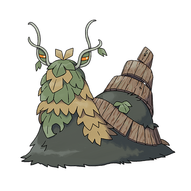 #1001 古简蜗 - 恶、草属性宝可梦