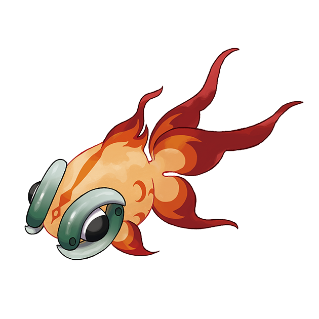 #1004 古玉鱼 - 恶、火属性宝可梦