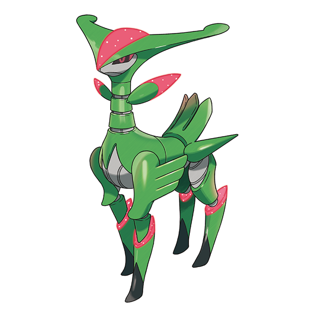 #1010 铁斑叶 - 草、超能力属性宝可梦