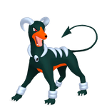 Mega Houndoom  official artwork